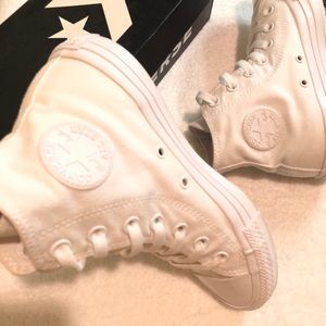 White Mid-Top Converse All-Stars